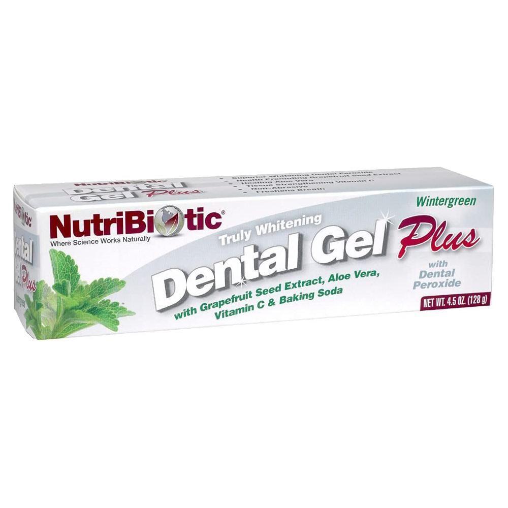 Gel dental Nutribiotic Plus, verdaderamente blanqueador, Wintergreen 4.5 oz.