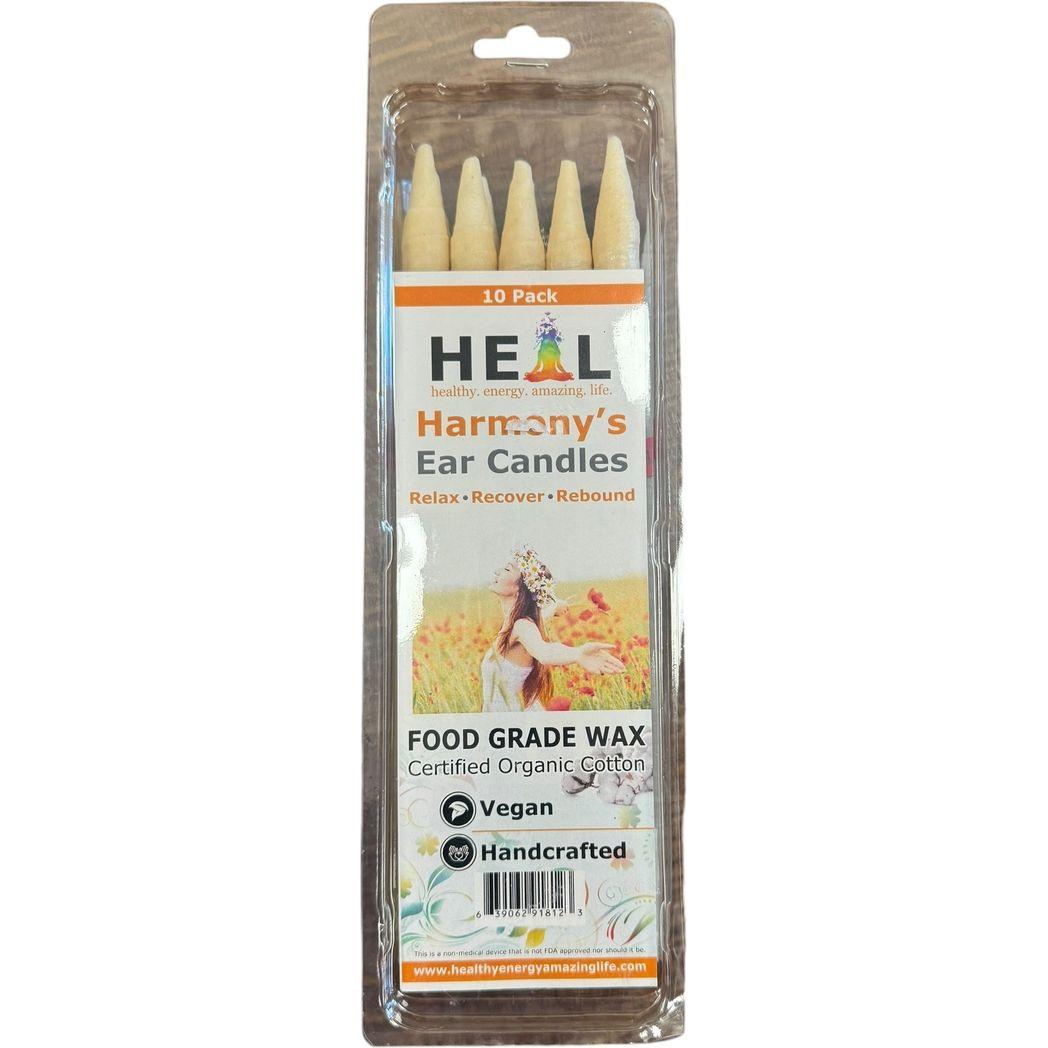 Harmony Cone Ear Candles - Food Grade Wax - 10 Cones