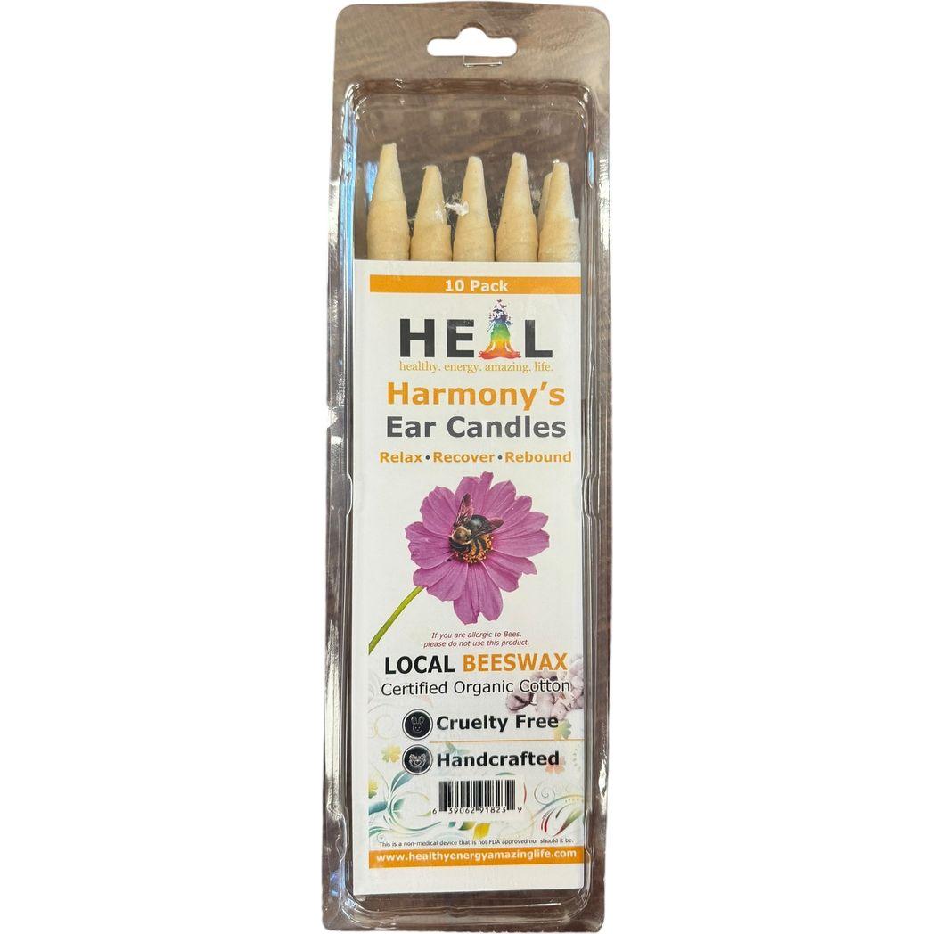 Harmony Cone Ear Candles - Beeswax 10 Cones