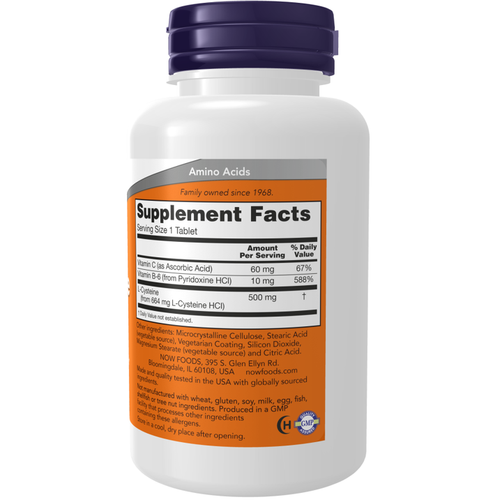 NOW Foods L-Cysteine 500 mg - 100 Tabs