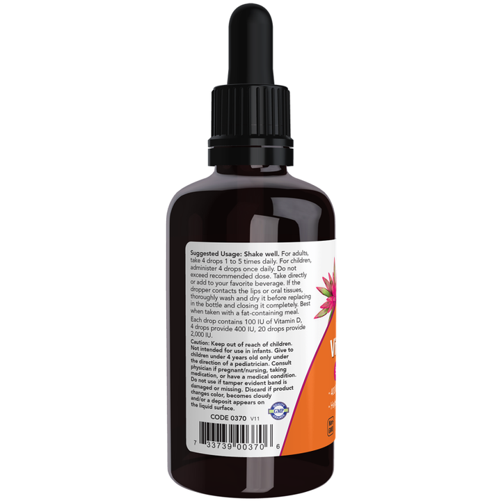 NOW Foods Liquid Vitamin D-3   2 fl .oz.