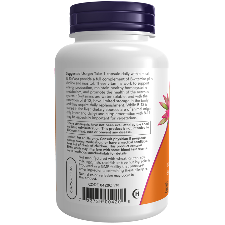 NOW Foods Vitamin B-50  - 100 Caps