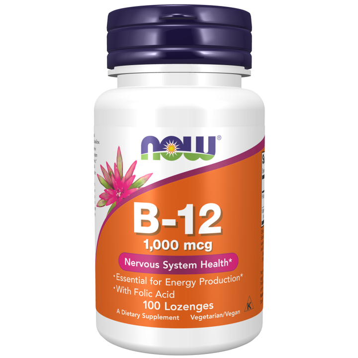 NOW Foods Vitamin B-12 1000mcg - 100 Chewable Lozenges