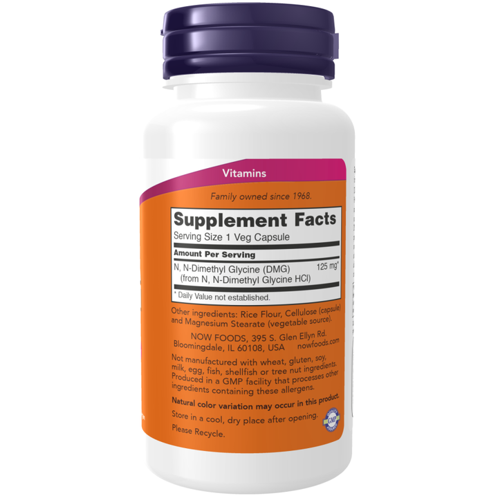 NOW Foods DMG 125 mg 100 Veg Capsules