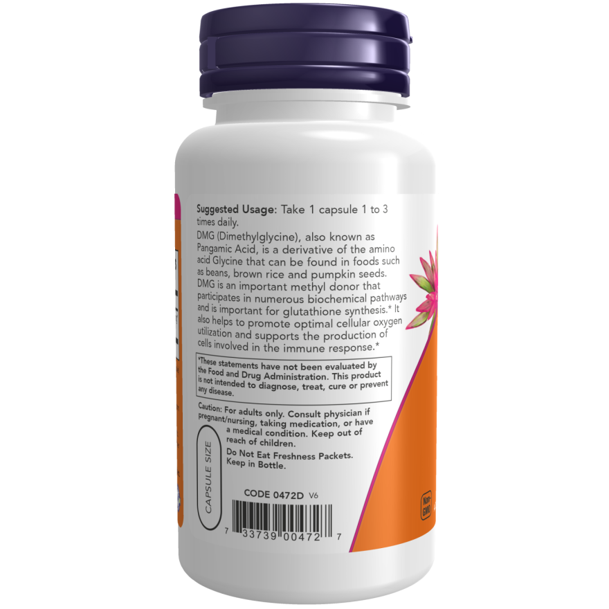 NOW Foods DMG 125 mg 100 Veg Capsules