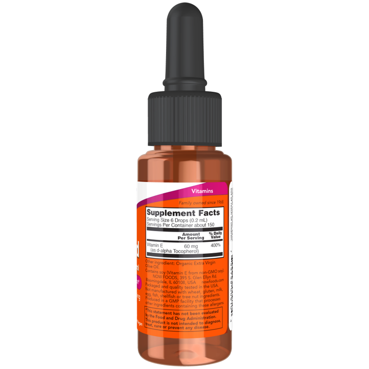 Now Foods E Liquid 1 oz.