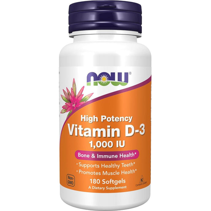 NOW Foods Vitamin D-3 1,000 IU - 180 Softgels