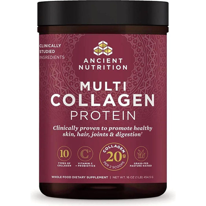 Ancient Nutrition Collagen Protein Unflavored Multi Collagen Protein Hydrolyzed Collagen Peptides 16oz