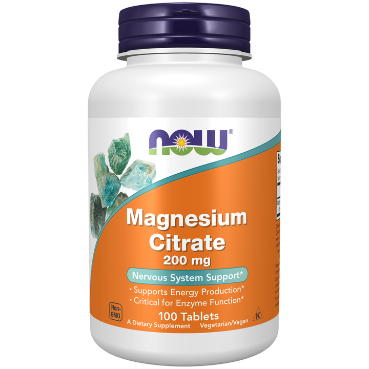 Now Foods Magnesium Citrate 200 mg 100 Tabs