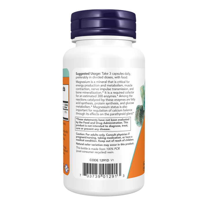 NOW Foods Magnesium Citrate 120 Veg Capsules