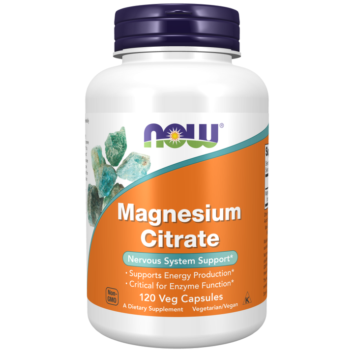 NOW Foods Magnesium Citrate 120 Veg Capsules