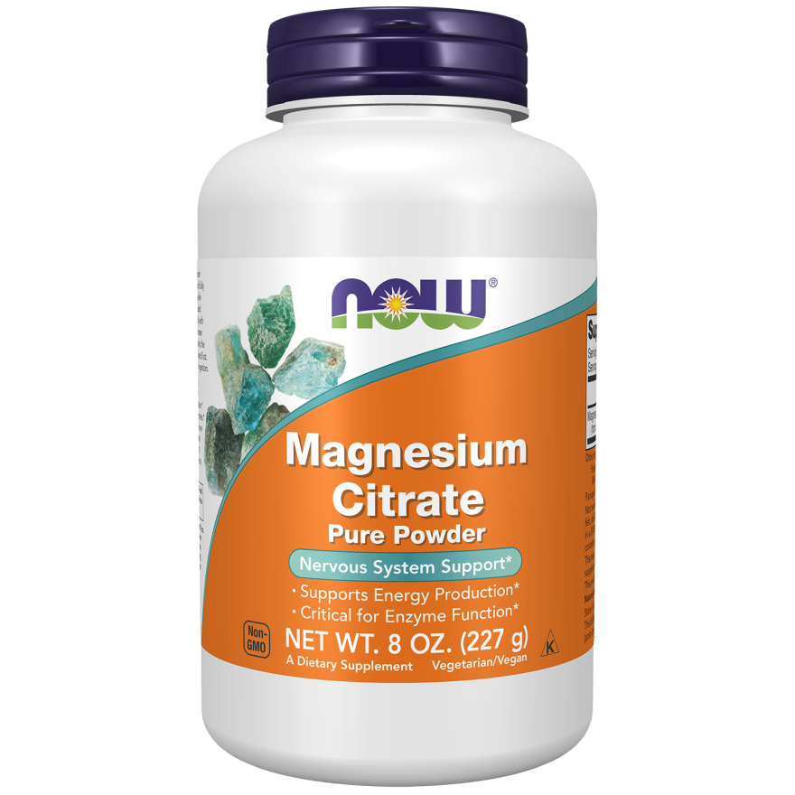 NOW Foods Magnesium Powder 8 oz. (Magnesium Citrate)