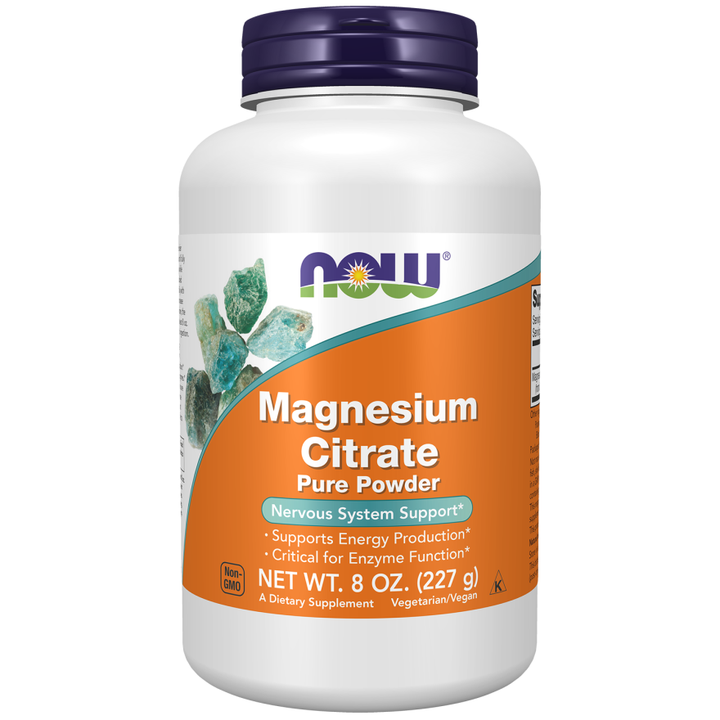 NOW Foods Magnesium Powder 8 oz. (Magnesium Citrate)