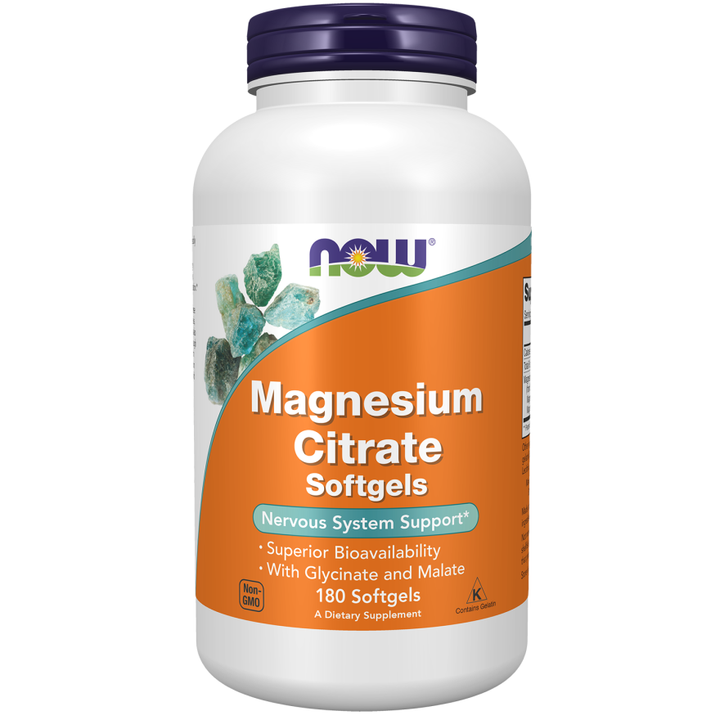 NOW Foods Magnesium Citrate 180 Softgels