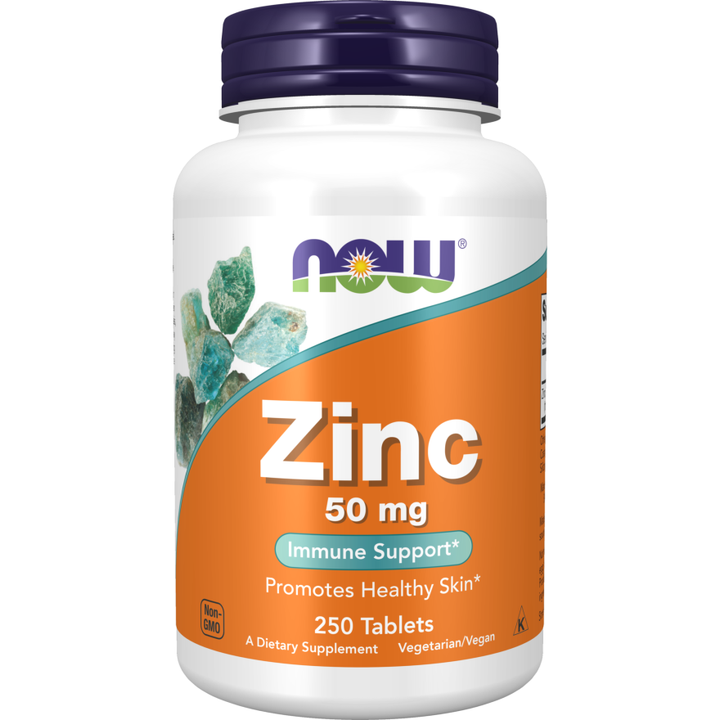 NOW Foods Zinc 50 mg 250 Tablets