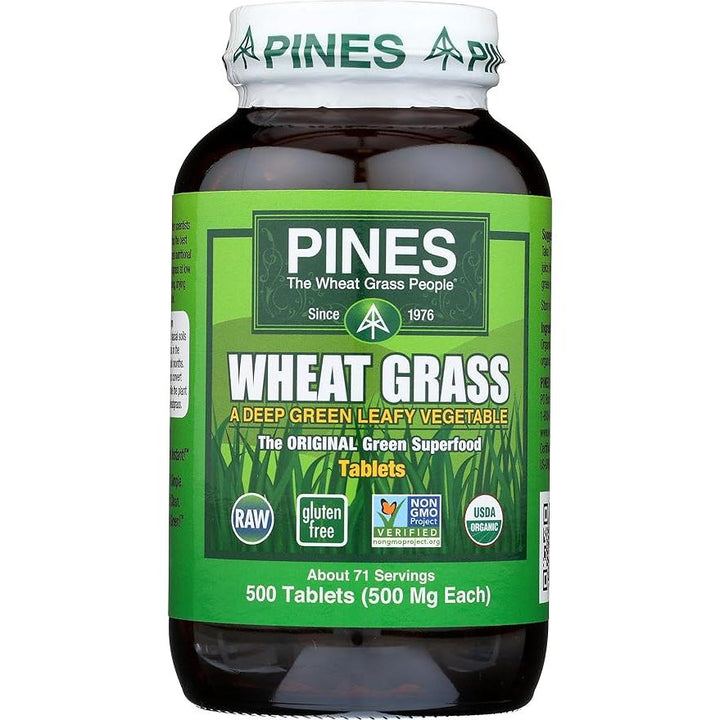 Pines International Pines Wheat Grass 500 mg 500 Tablets
