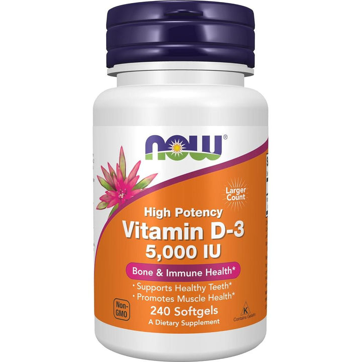 NOW Foods Vitamin D-3   5,000 IU - 240 Softgels