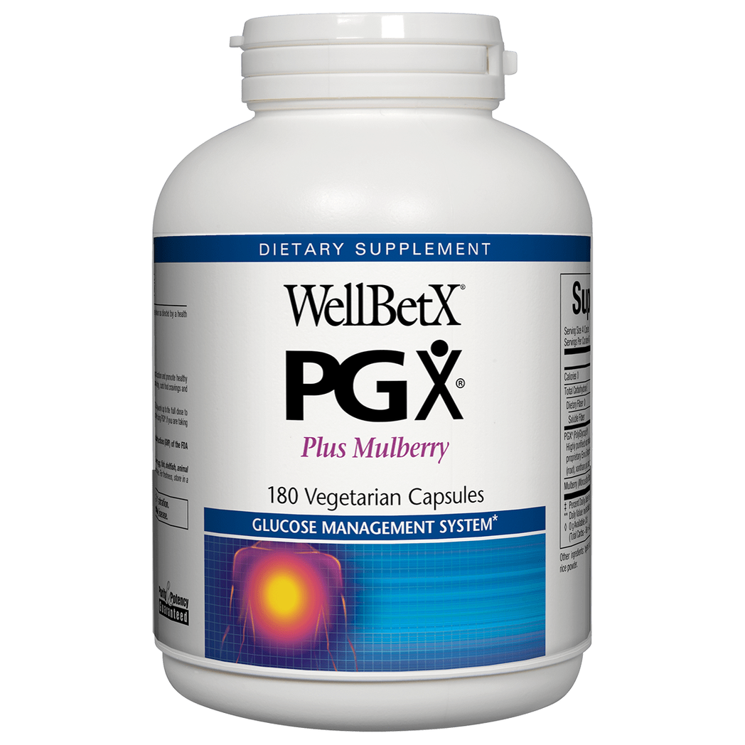 Natural Factors WellBetX PGX Plus Mulberry 180 Capsules