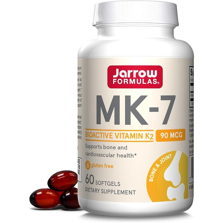 Jarrow MK-7 (Menaquinona-7) - 90 mcg - 60 cápsulas blandas