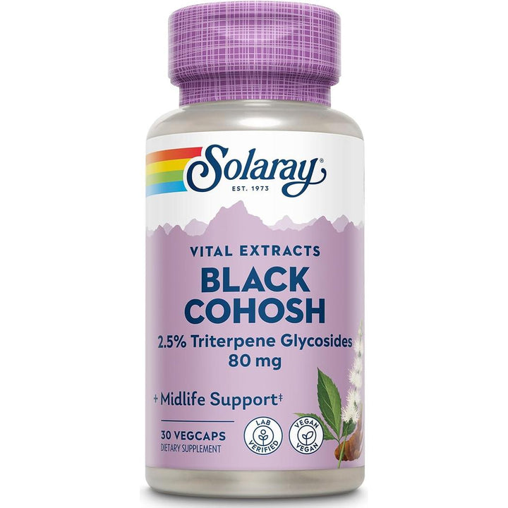 Solaray Black Cohosh Root Extract One Daily 80 mg 30 capsules