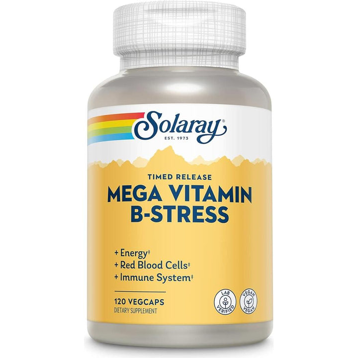 Solaray Two-Stage Mega Vitamin B-Stress - 120 capsules