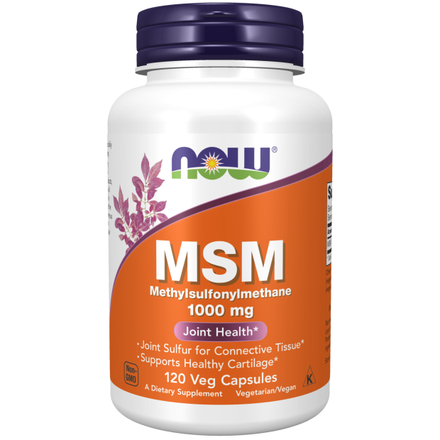 NOW Foods MSM - Methylsulphonylmethane  120 Capsules  1000mg