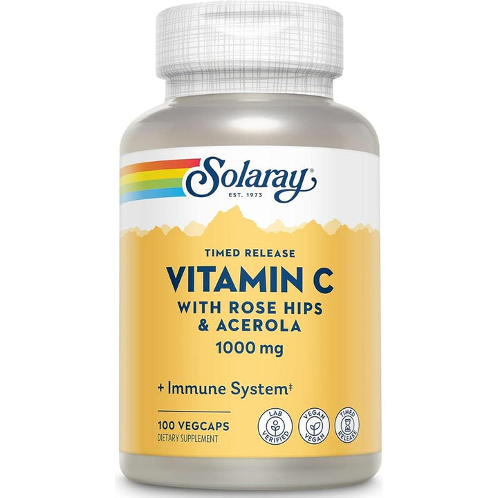 Solaray Vitamin C - 1000 mg Two Stage Timed Release - 100 capsules