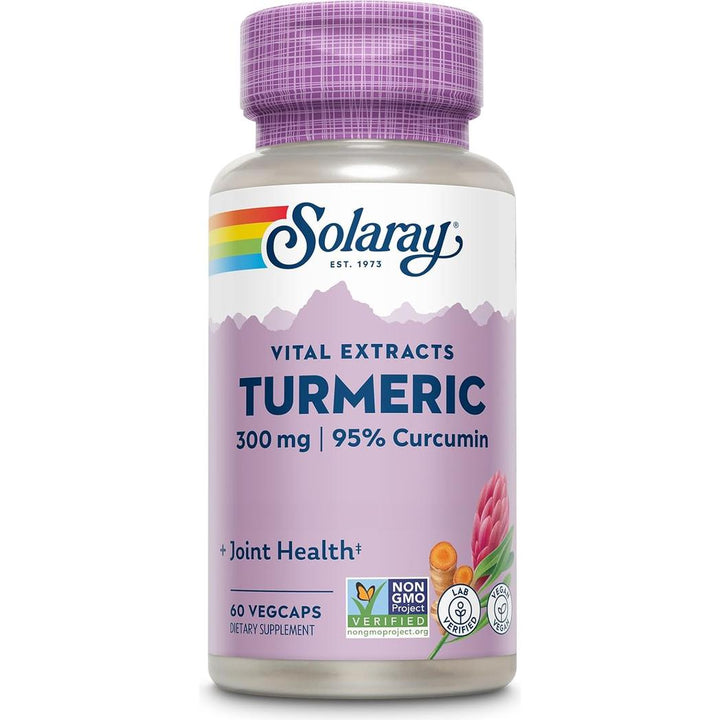 Solaray Turmeric Extract - 60 capsules  300 mg
