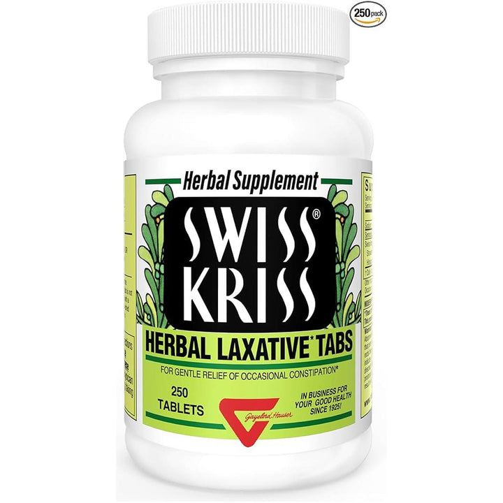 Laxante a base de hierbas Swiss Kriss natural, 250 comprimidos