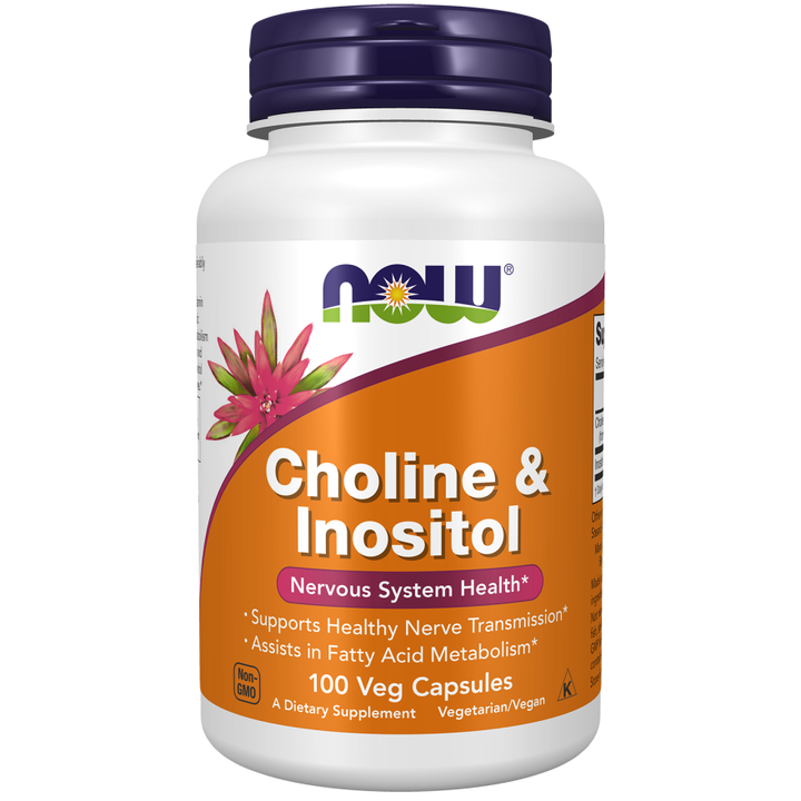 NOW Foods Choline & Inositol 100 Veg Capsules