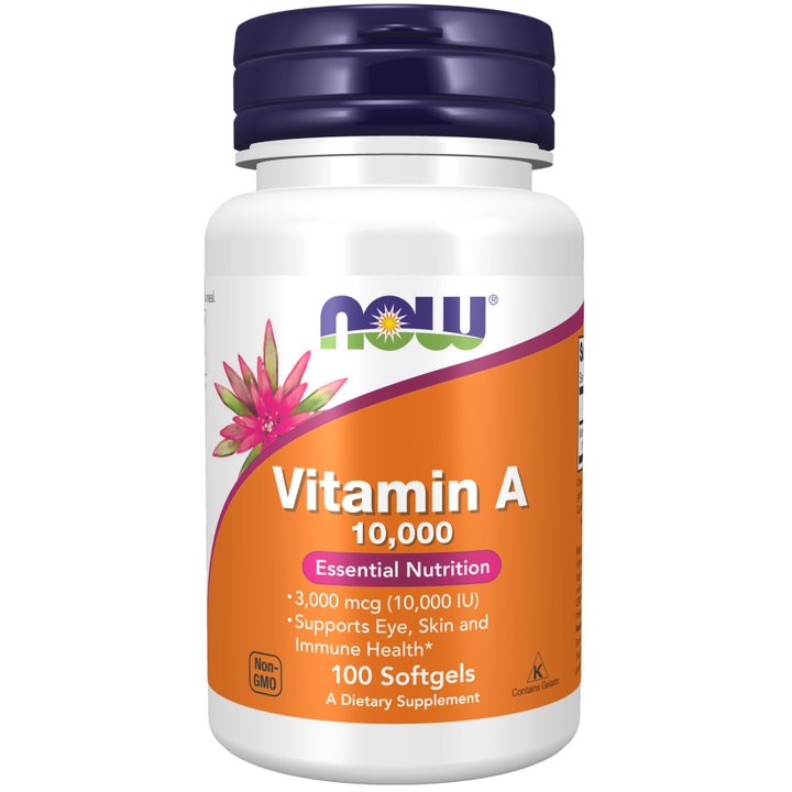 NOW Foods Vitamin A 10,000 100 Softgels