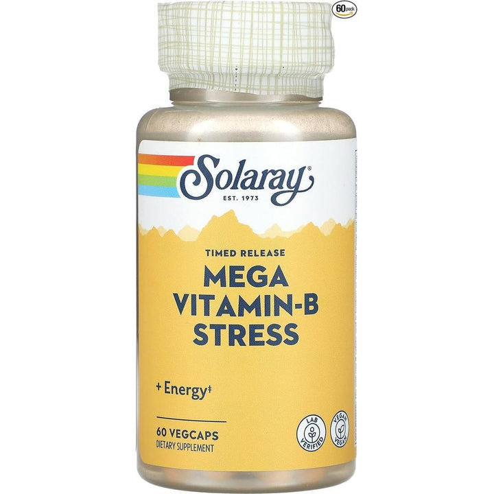 Solaray Two-Stage Mega B Stress - 60 capsules