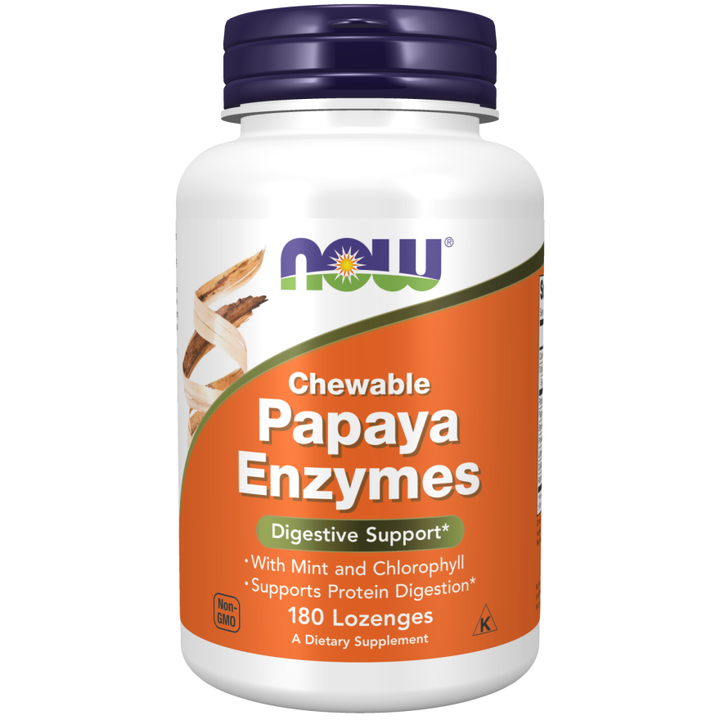 NOW Foods Papaya Enzyme 180 Lozenges