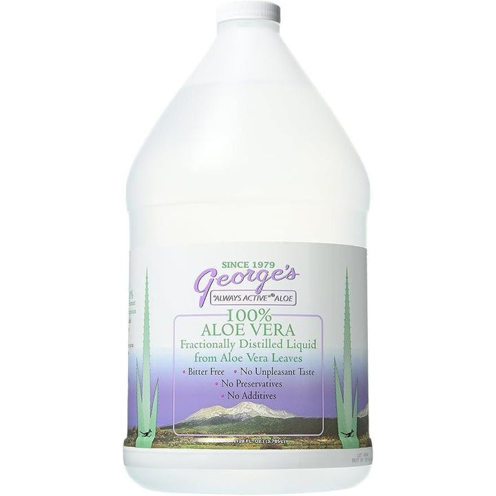 Aloe Vera líquido 100 % de George, 1 galón (128 oz)