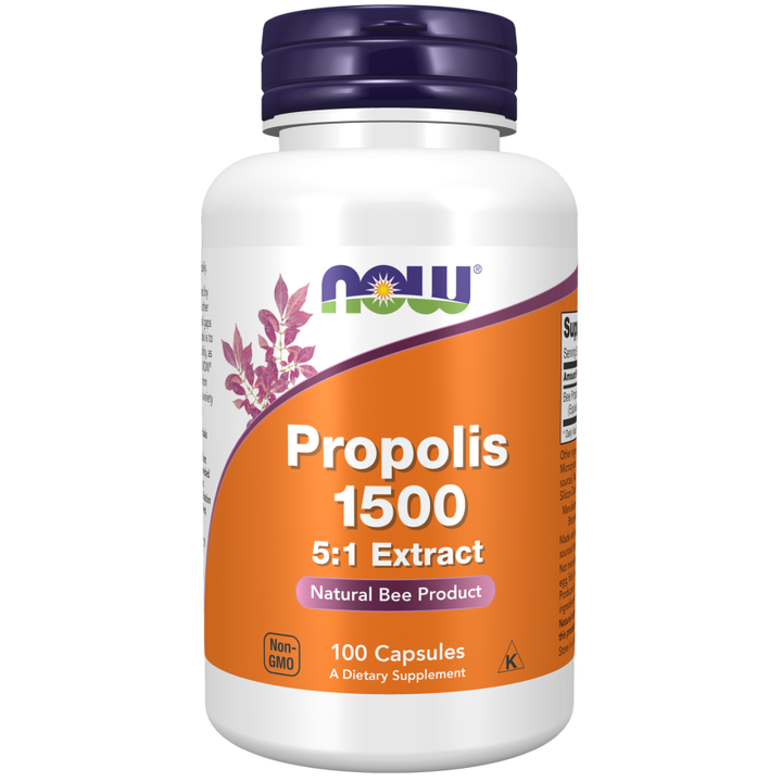 NOW Foods Propolis 1500 100 Capsules