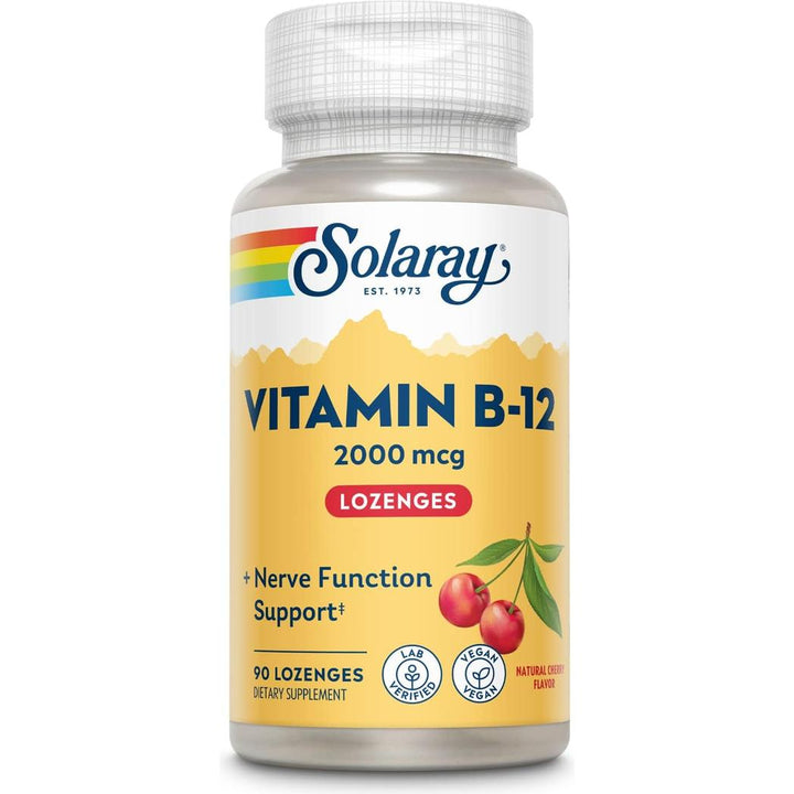 Solaray Vitamin B-12 2000mcg - 90 lozenges