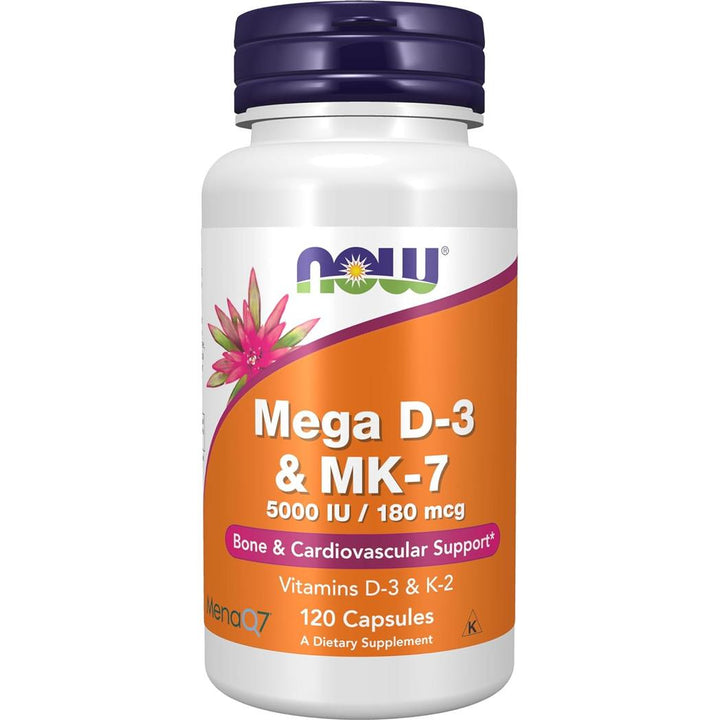 Now Foods Vitamin D-3 & K-2 - 120 Vcaps