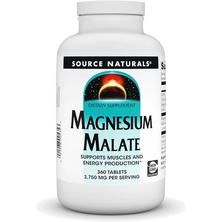 Malato de magnesio de Source Naturals, 360 comprimidos