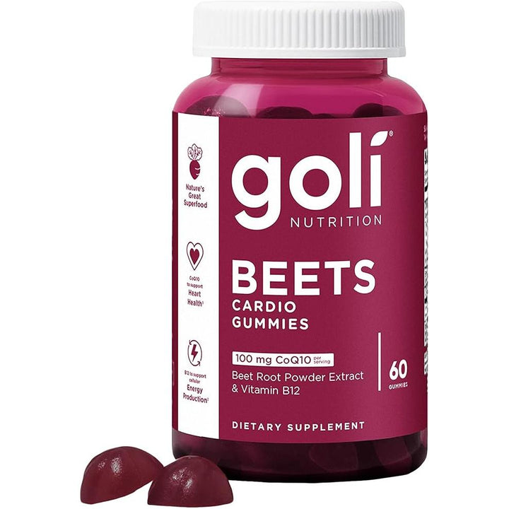Goli Beets Cardio Gummy CoQ10 & Beet Root Extract 60 Count