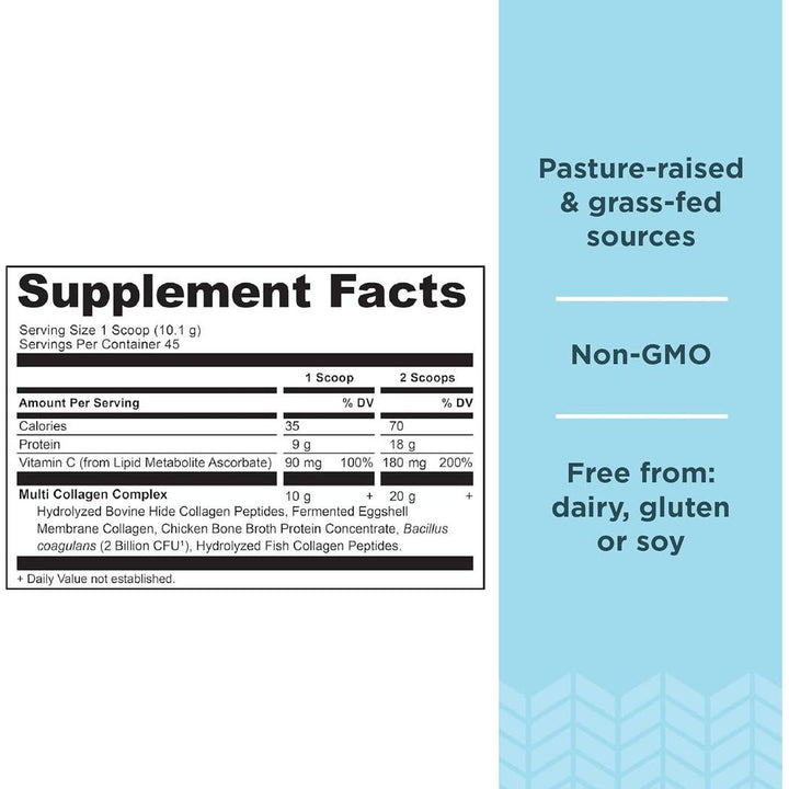 Ancient Nutrition Collagen Protein Unflavored Multi Collagen Protein Hydrolyzed Collagen Peptides 16oz