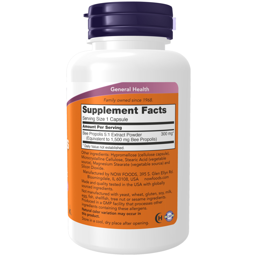 NOW Foods Propolis 1500 100 Capsules