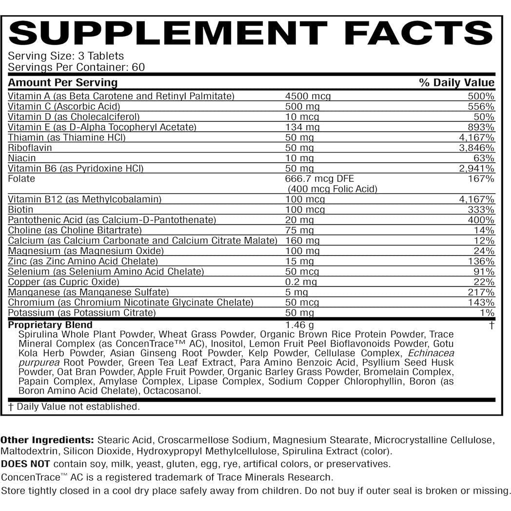 Life's Fortune Multi-Vitamin & Mineral 180 Tablets