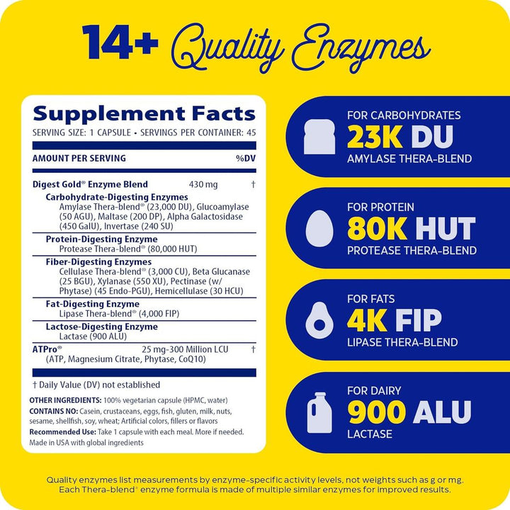 Enzymedica Digest Gold 45 Capsules