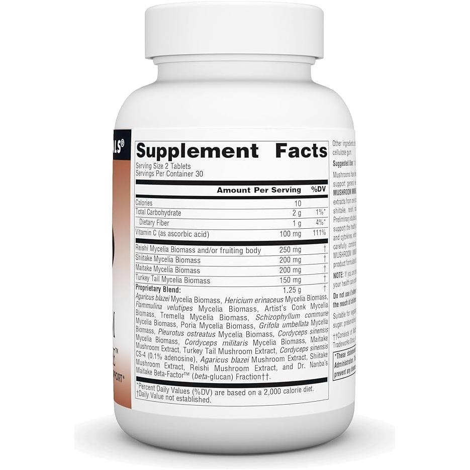 Source Naturals Mushroom Immune Defense 60 Tablets