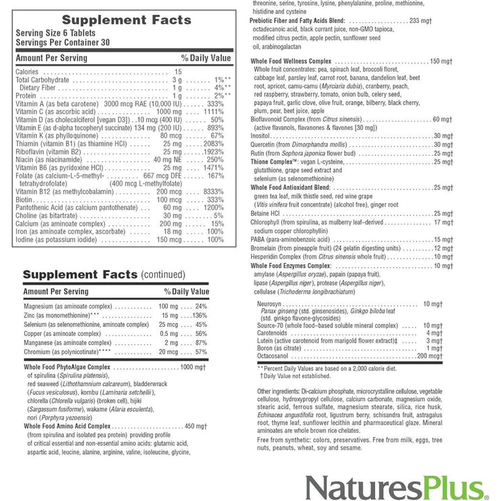 Natures Plus Ultra Source of Life 180 Mini-Tab