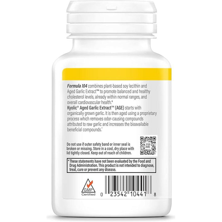 Kyolic Garlic w/ Lecithin Cholesterol Formula 104  - 200 Caps