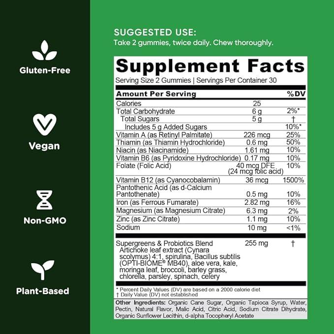 Goli Super Greens Gummy 60 Count