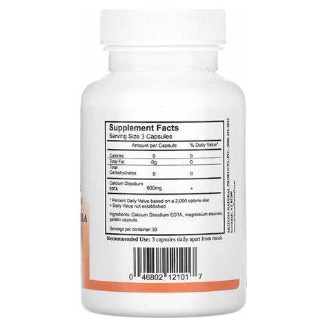 Arizona Natural EDTA 600mg 100 Capsules