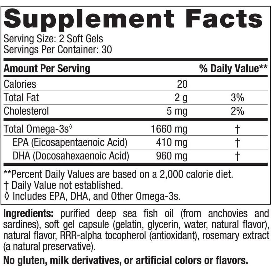 Nordic Naturals Algae Omega 120 Soft Gels 715 mg Omega-3 Certified Vegan Algae Oil
