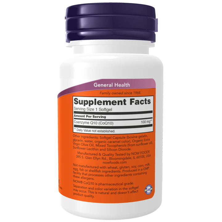 NOW Foods CoQ10 100 mg 150 Softgels